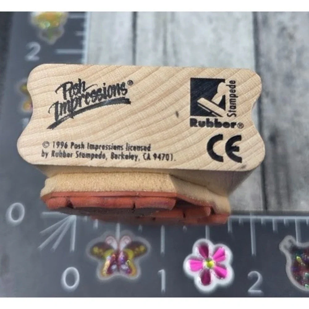 Rubber Stampede Flowers Perfect Peonies Posh Rubber Stamp Wood #F24